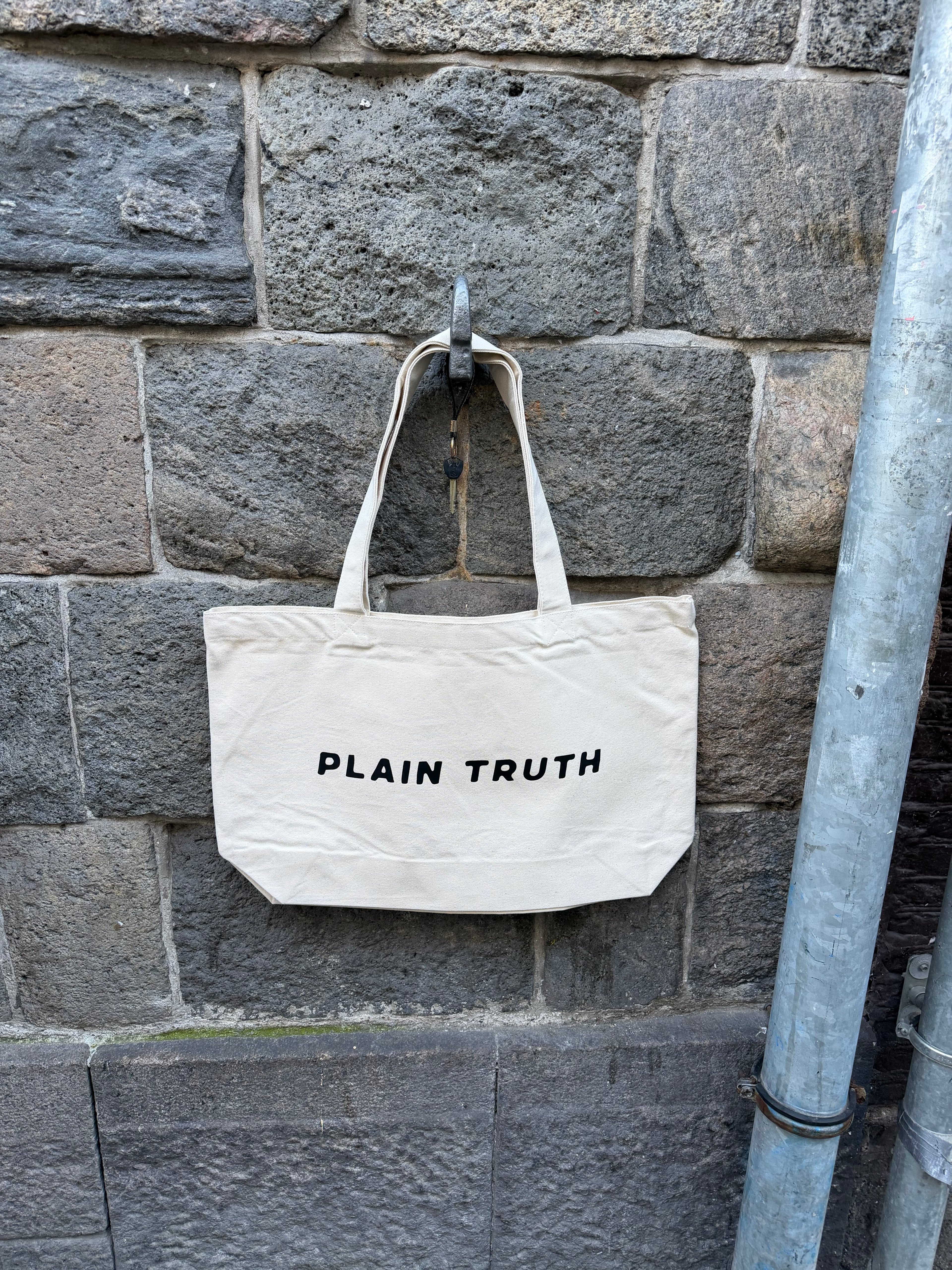 Plain Truth tote bag